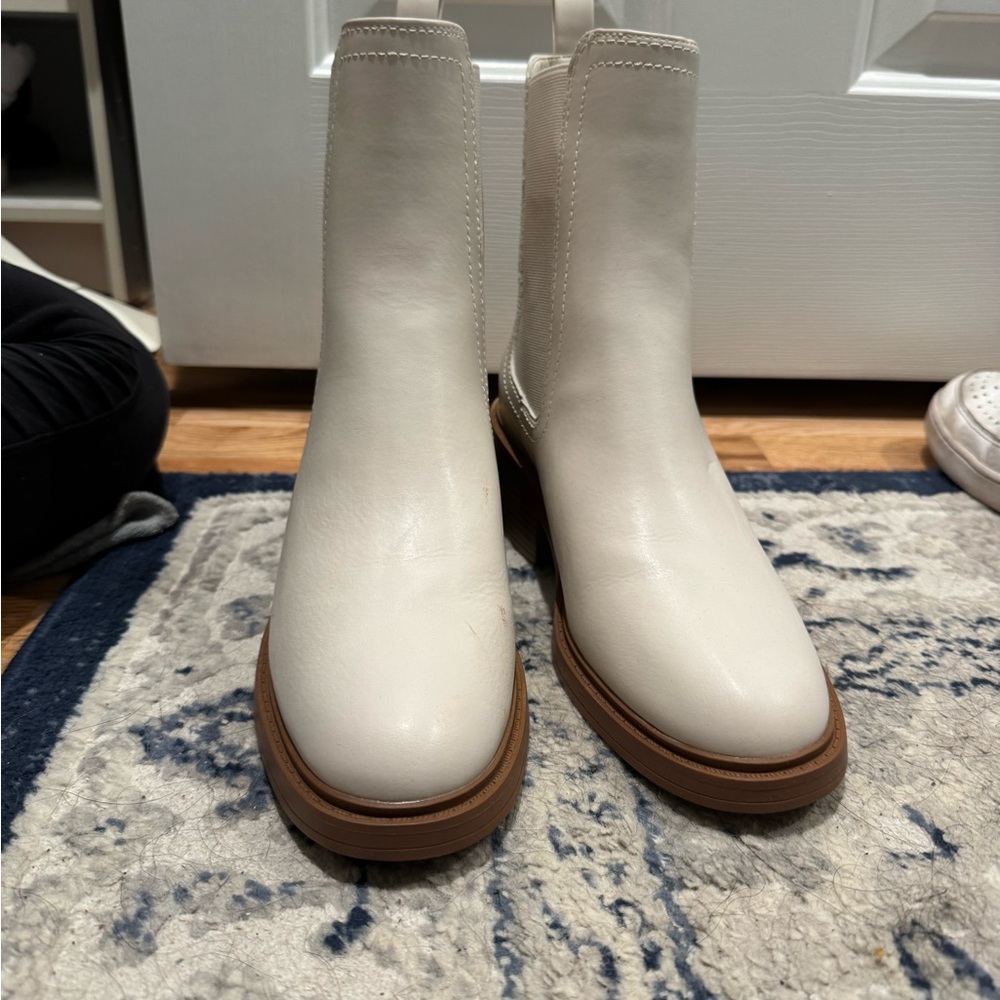 Cream booties